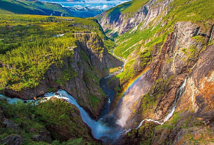 Fjorde, Gletscher und historische Hotels - Voringsfossen