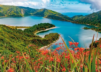 Kraterseen, Blumenpracht und Weltkulturerbe (Fahrer und Ausflüge) Insel São Miguel