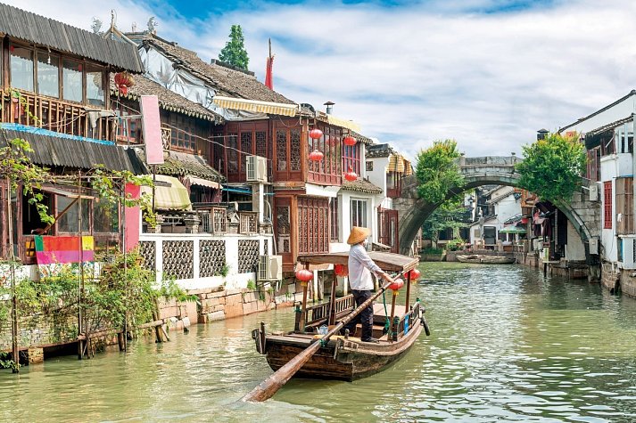 China mit Komfort und Genuss - Wasserstadt Zhujiajiao