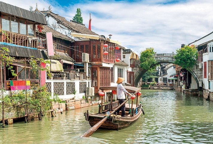 China mit Komfort und Genuss - Wasserstadt Zhujiajiao