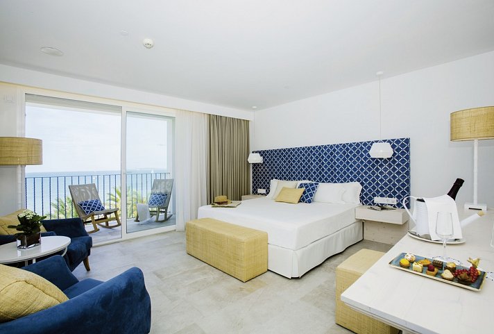 MySeaHouse Flamingo - Wohnbeispiel Juniorsuite Meerblick (Zimmercodierungen J1M & J2M)