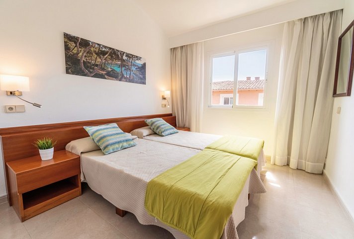 Ciudad Laurel - Wohnbeispiel Appartement 1 Schlafzimmer (Zimmercodierungen AB1 & ABG)