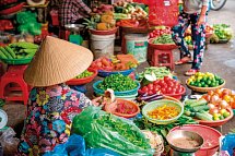Im Herzen Indochinas (Privatreise) - Markt im Mekong Delta
