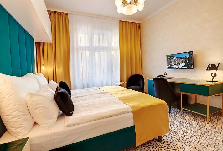 Astoria Hotel & Medical Spa - Wohnbeispiel Doppelzimmer Komfort Plus Art Deco Wolker (Zimmercodierungen DX1 & DB1)