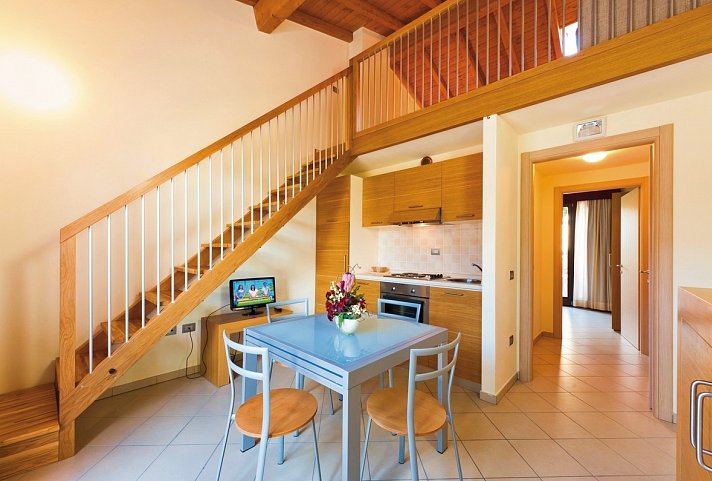 Residence Miramare - Wohnbeispiel Appartement 1 Schlafzimmer/Bilo (Zimmercodierung AB1)