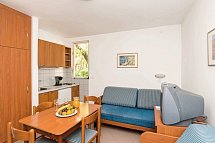 Apartments Polynesia Plava Laguna - Wohnbeispiel App. 1 Schlafzimmer bis 4 Pers. Terrasse (Zimmercodierung AB4)