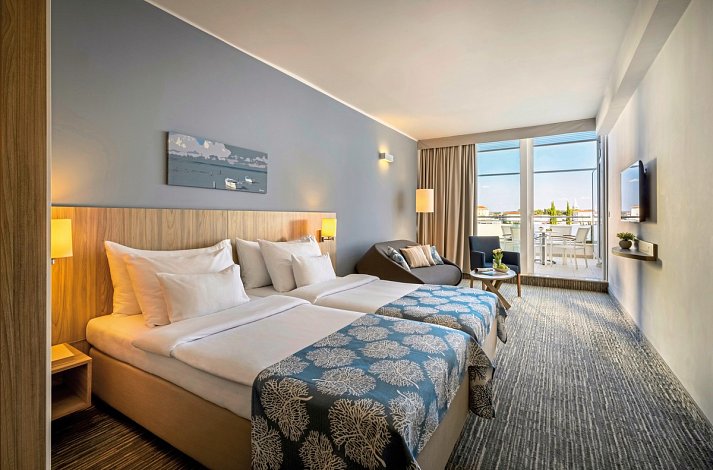 Isabella Island Resort Valamar Collection - Wohnbeispiel Zimmer für 2 plus 2 Meerblick (Zimmercodierung FBU)