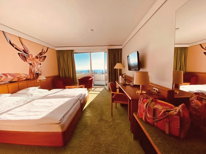 Wellness- & Nationalpark-Hotel Schliffkopf - Wohnbeispiel Doppelzimmer Roter Schliff (Zimmercodierung DB1)