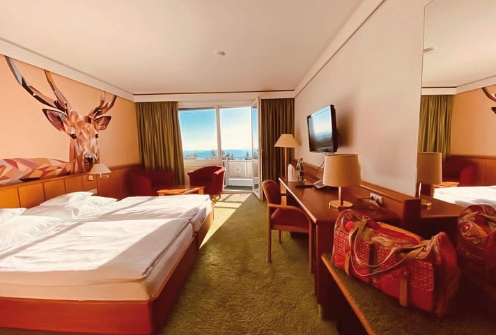 Wellness- & Nationalpark-Hotel Schliffkopf - Wohnbeispiel Doppelzimmer Roter Schliff (Zimmercodierungen DB1, DX1 & DX2)