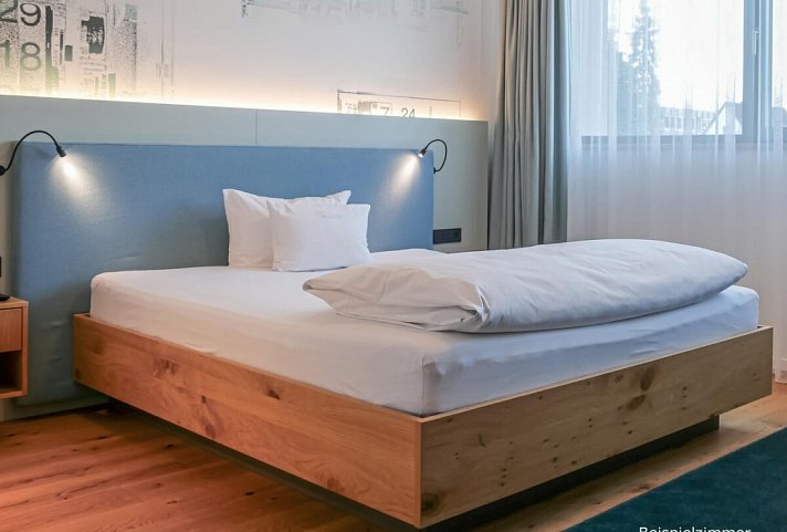 Hotel FederWERK - Wohnbeispiel Doppelzimmer (Zimmercodierung DB1)