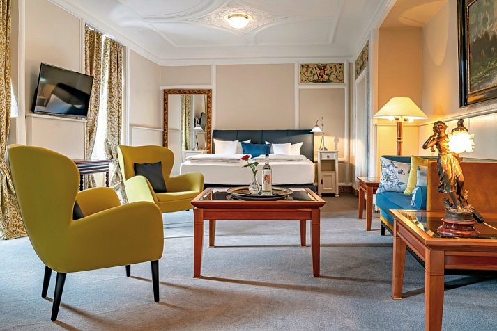 Romantik Jugendstilhotel Bellevue - Wohnbeispiel Doppelzimmer (Zimmercodierungen DB1 & DX1)