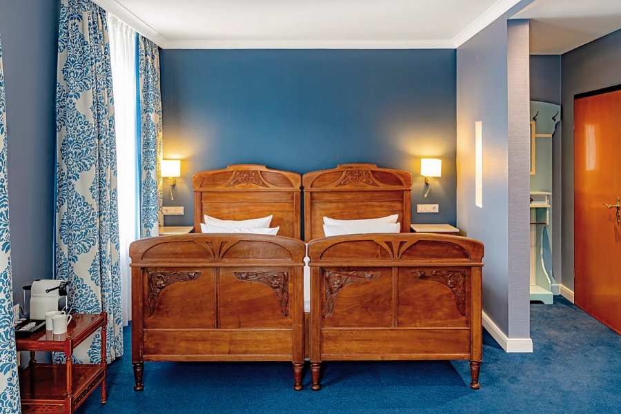Romantik Jugendstilhotel Bellevue - Wohnbeispiel Doppelzimmer Komfort (Zimmercodierungen DF1 & DX2)