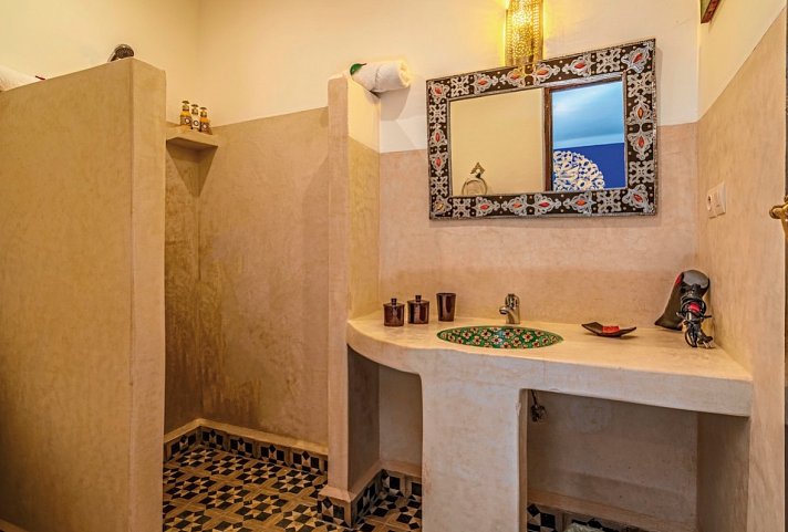 Riad Safran et Cannelle & Spa - Badezimmer Doppelzimmer