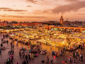 Oasen, Täler und Wüstenkultur - Der Süden Marokkos - Djemaa el Fna, Marrakesch