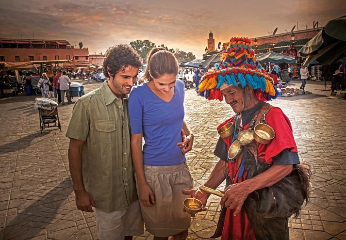 Glanzvolle Königsstädte - Djemaa el Fna - Marrakesch