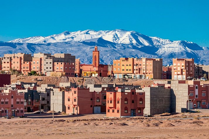 Glanzvolle Königsstädte - Stadt Ouarzazate und das Hochatlas-Gebirge
