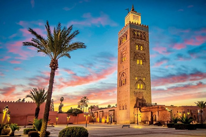 Glanzvolle Königsstädte - Marrakesch - Koutoubia-Moschee