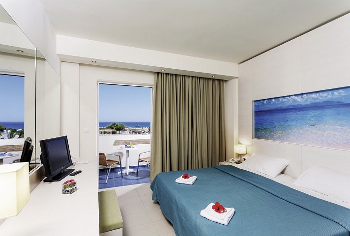 Lindos White Hotel & Suites - Wohnbeispiel Doppelzimmer (Zimmercodierungen DP1 & DB1)