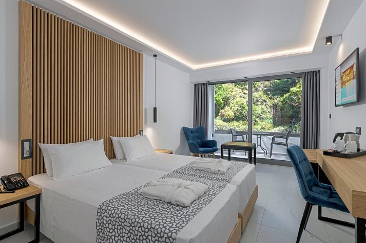 Oceanis Beach - Wohnbeispiel Doppelzimmer Superior Gartenblick (Zimmercodierung DSG)