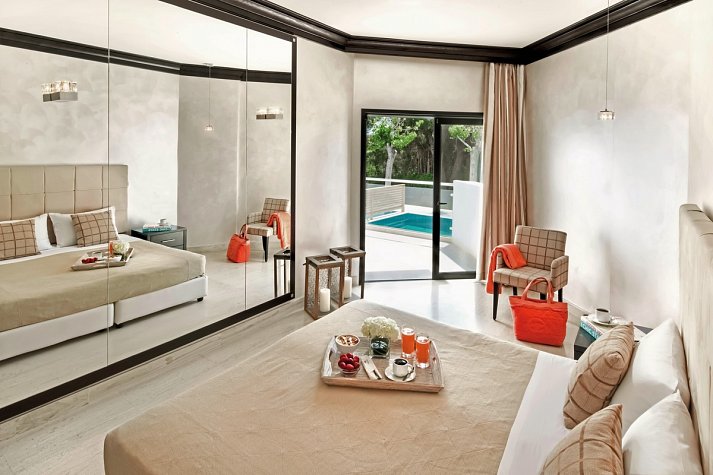 Mitsis Faliraki - Doppelzimmer Privatpool (Zimmercodierung DBR)