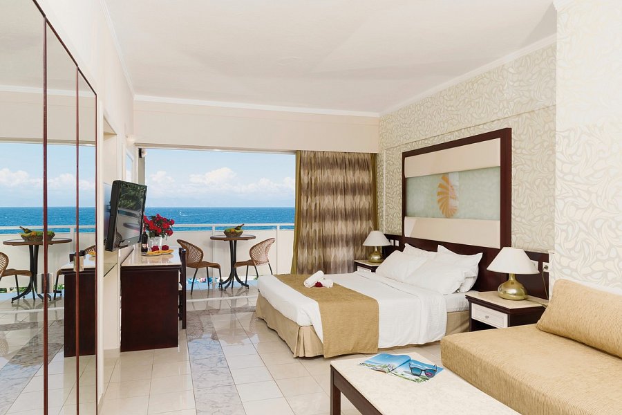 Sunshine Rhodes - Wohnbeispiel Doppelzimmer Meerblick (Zimmercodierung D1M)