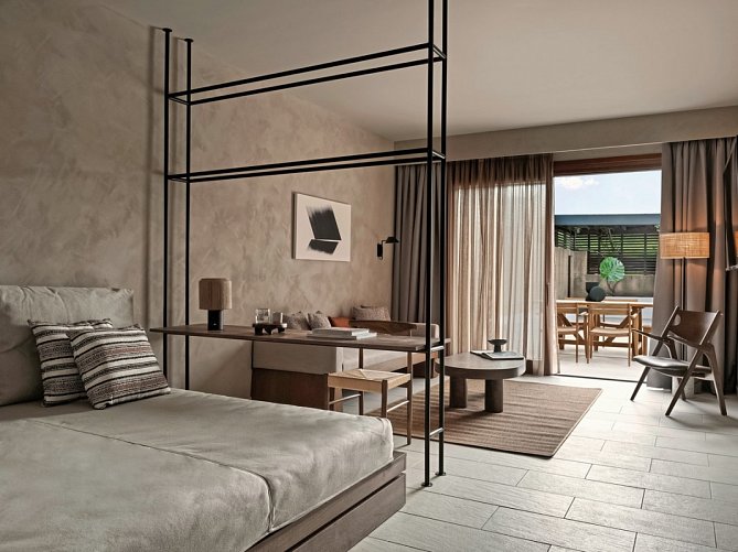 Aulus Lindos Rhodes, Curio Collection by Hilton - Wohnbeispiel Suite Tropical Pavilion 1 SZ mit Privatpool (Zimmercodierung WBR)