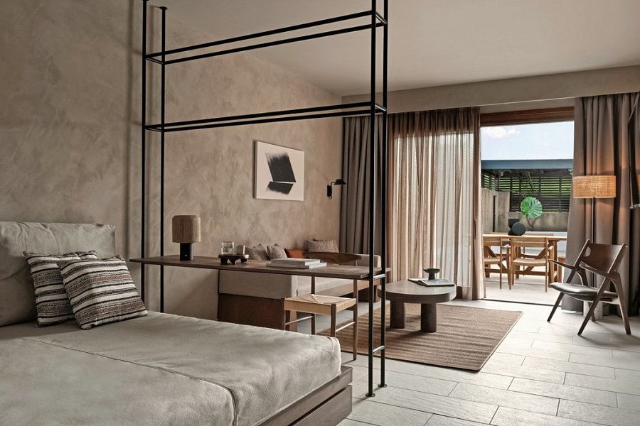 Aulus Lindos Rhodes, Curio Collection by Hilton - Wohnbeispiel Suite Tropical Pavilion 1 SZ mit Privatpool (Zimmercodierung WBR)
