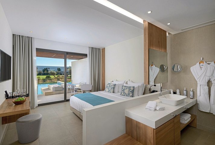 Gennadi Grand Resort - Wohnbeispiel Doppelzimmer Gartenblick Privatpool (Zimmercodierung D1G)