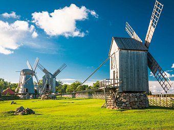 Städtezauber und Inselwelt - Windmühlen auf Saaremaa