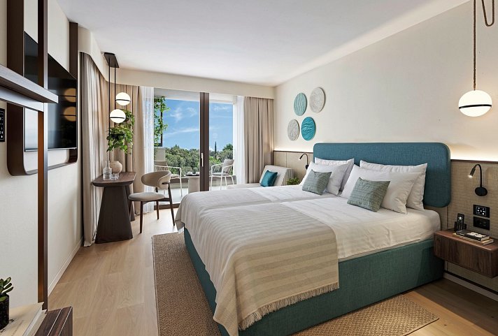 Arba Resort Valamar Collection - Wohnbeispiel Zimmer für 2 plus 1 (Zimmercodierungen DB2 & FV1)