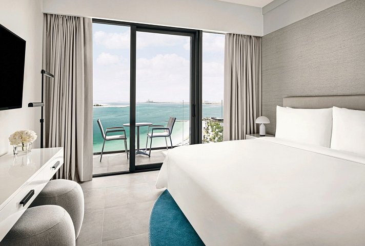 Mövenpick Resort Al Marjan Island - Wohnbeispiel Deluxe Family Beach & Sea View Room (Zimmercodierung F1P)