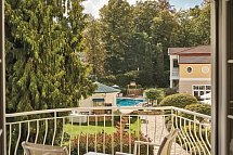 A-ROSA Strandidyll Heringsdorf - Beispiel Ausblick Doppelzimmer Parkseite (Zimmercodierung DF4)