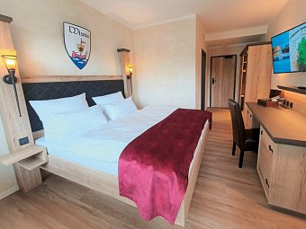 R&R Hotel Störtebeker - Wohnbeispiel Doppelzimmer Komfort (Zimmercodierung DF3)