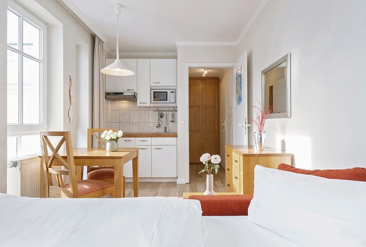 Seepark Sellin Ferienwohnungen - Wohnbeispiel Appartement Typ P ca. 20 qm (Zimmercodierung AB1)