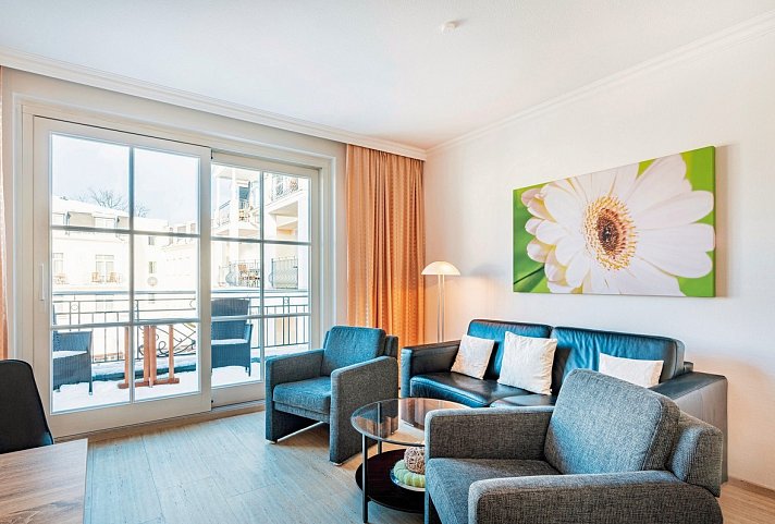 SEETELHOTEL Ostseeresidenz Heringsdorf - Wohnbeispiel Appartement 1 Schlafzimmer (Zimmercodierung AB1)