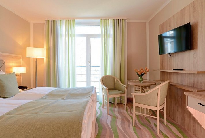 Seehotel Großherzog von Mecklenburg - Wohnbeispiel Doppelzimmer (Zimmercodierungen DB1 & FB1)