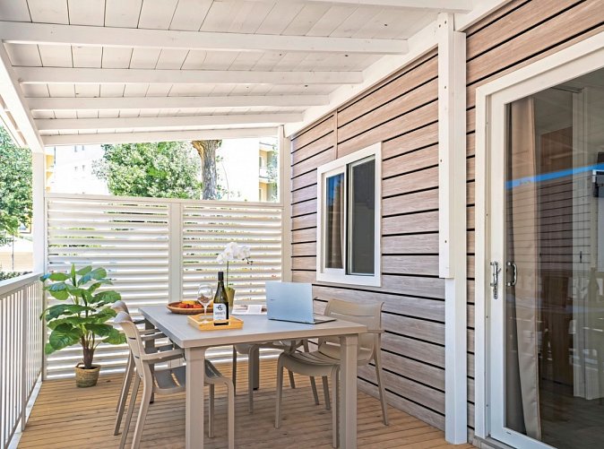 Rimini Family Resort - Wohnbeispiel MH Lodge Superior (Zimmercodierungen CS1 & CB5)