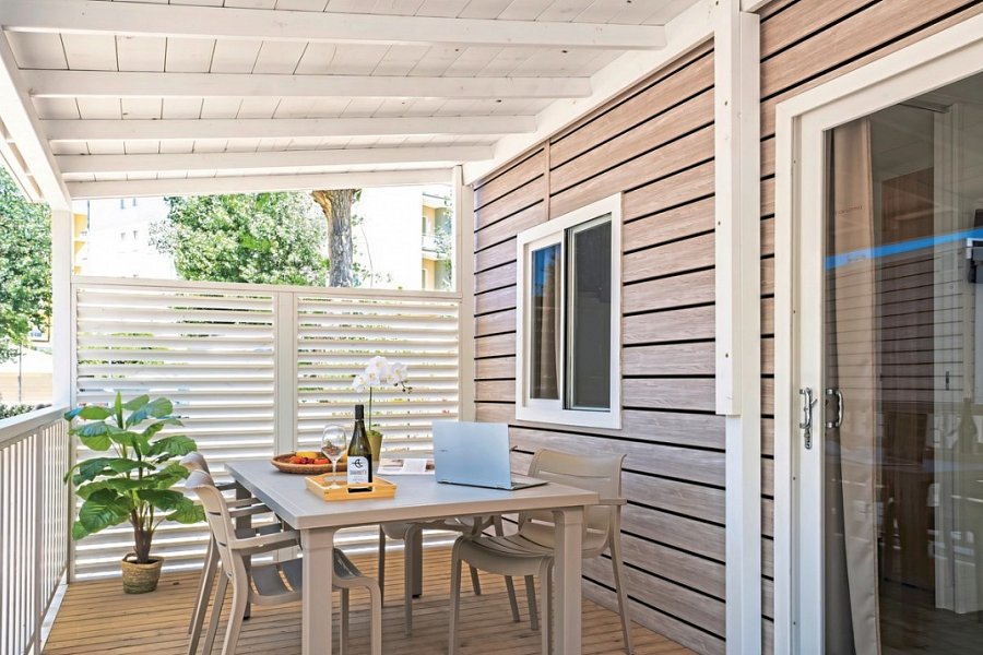 Rimini Family Resort - Wohnbeispiel MH Lodge Superior (Zimmercodierungen CS1 & CB5)