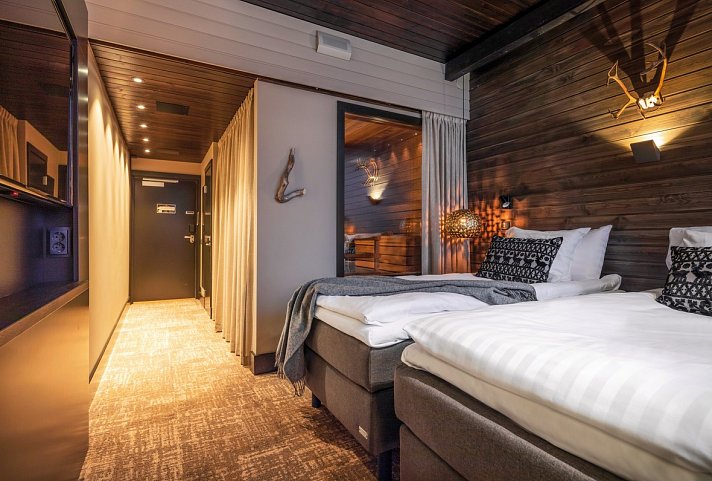 Lapland Hotels Sky Ounasvaara - Wohnbeispiel Mystique DeLuxe (mit Sauna) (Zimmercodierung DD1)