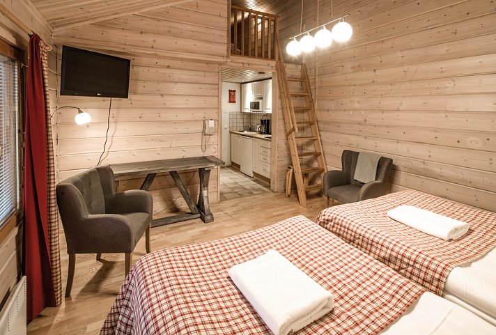 Lapland Hotels Ounasvaara Chalets - Wohnbeispiel Standard Apartment (Zimmercodierung AB1)