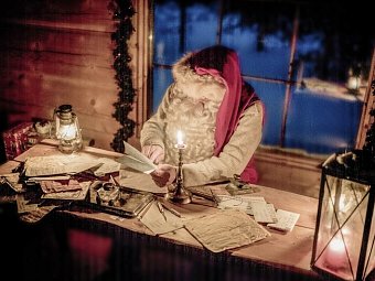 Hausbesuch beim Weihnachtsmann