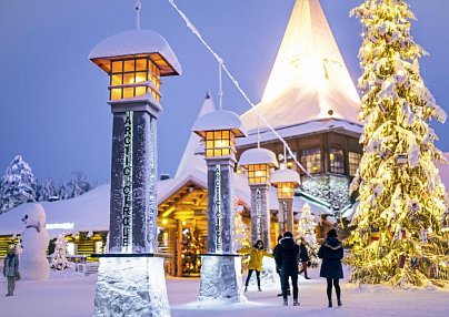 Polarkreismetropole Rovaniemi im Aurora Cabin