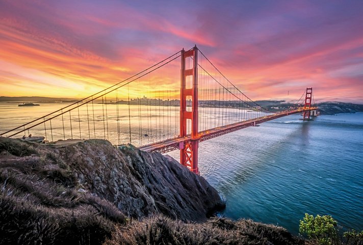 Goldene Brücken & Grandiose Canyons - Golden Gate Bridge, San Francisco