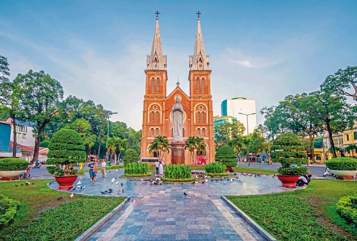 Stippvisite Ho Chi Minh Stadt - Kathedrale Notre Dame in Ho Chi Minh Stadt