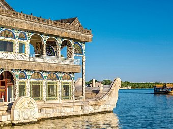 Impressionen Chinas (Gruppenreise) - Beijing, Sommerpalast, Marmoorboot