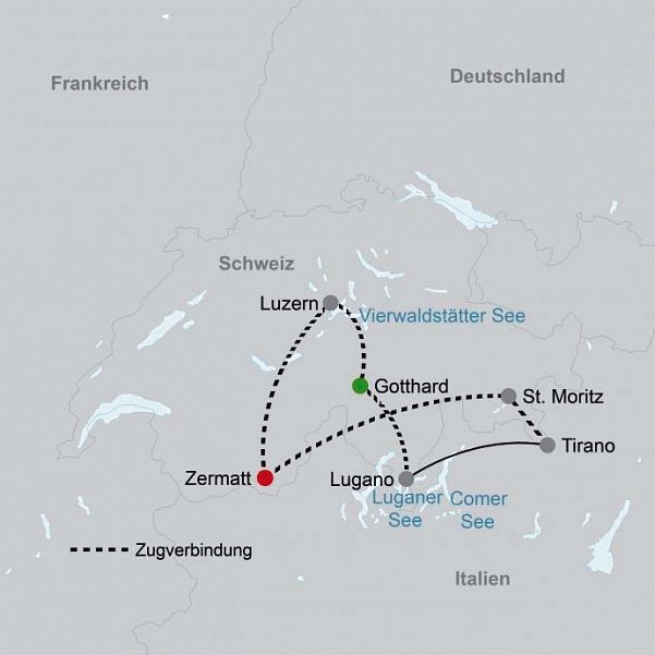 Bahnerlebnis Schweiz pur – ab Zermatt