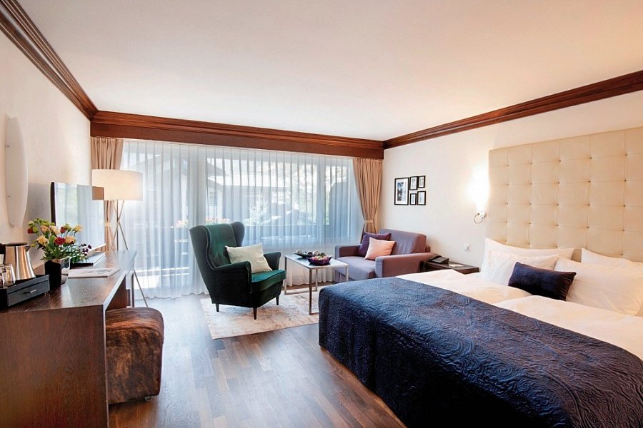 Le Mirabeau Resort & Spa - Wohnbeispiel Doppelzimmer Deluxe Matterhorn (Zimmercodierung DD1)