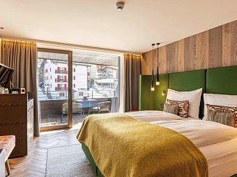 Hotel Zermama - Wohnbeispiel Doppelzimmer Matterhorn (Zimmercodierung DB2)