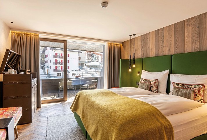 Hotel Zermama - Wohnbeispiel Doppelzimmer Matterhorn (Zimmercodierung DB2)