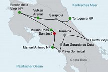 Abenteuer zwischen Vulkan und Regenwald (letzte Nacht in San José)